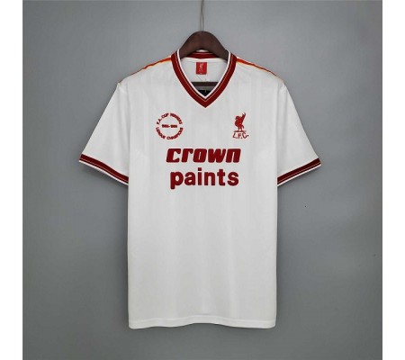 Liverpool 85/86 Away White Soccer Jersey